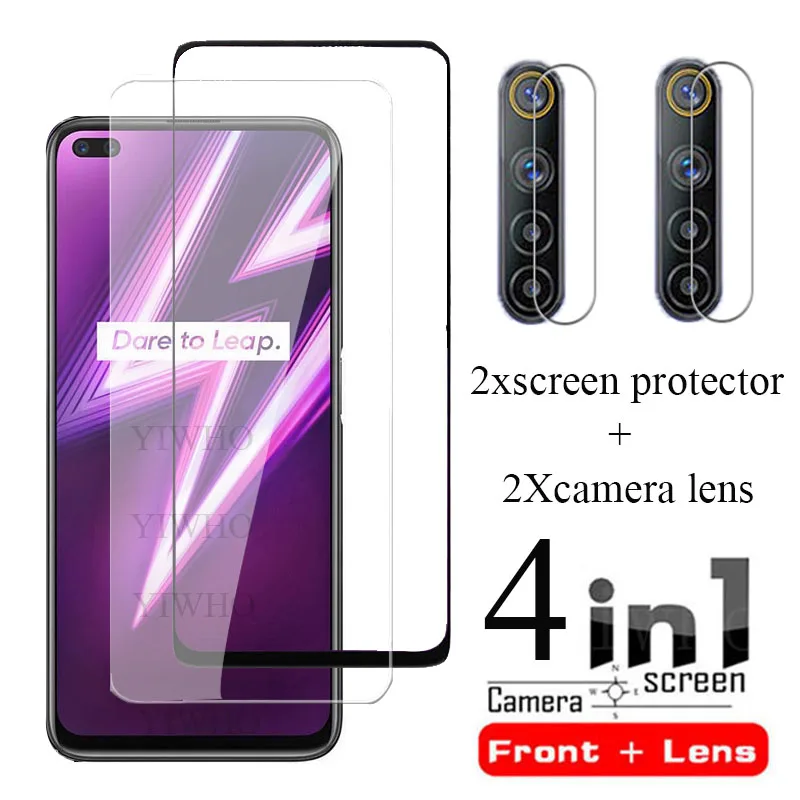 

for OPPO Realme 6 Pro Glass Screen Protectors On Realmi 7 pro 6i 6 i 7i i7 8 Protective Tempered Camera Len Glass Film Realme6i