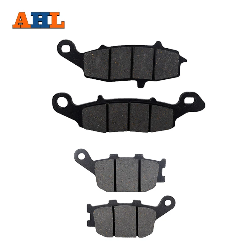 AHL Motorcycle Front Rear Brake Pads For KAWASAKI KLV 1000 (LV 1000 A1H/A2H) 2004-2005 FA229 FA174