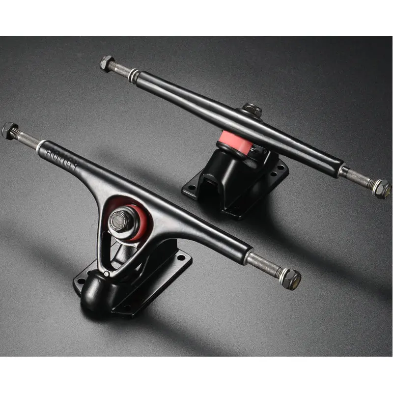 Long Board Support Double Warping Dance Board Trucks  Four Wheel Skateboard Bridges Professional Long Plate P Bridge Flat 7inch