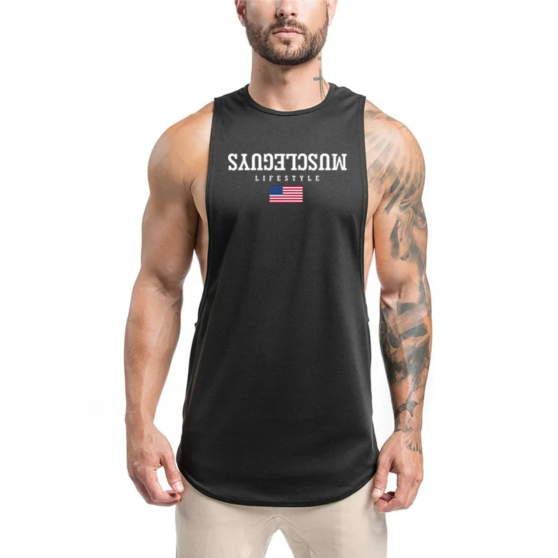 

Mens Running Vest Gym Sleeveless Shirt Summer Slim Tanktop Men Sport Training Tops Bodybuilding Workout Training Singlets Man