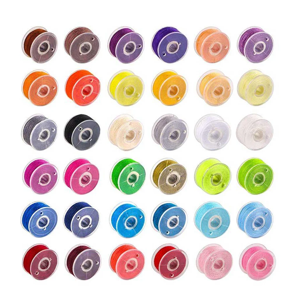 20Pcs Bobbins Sewing Thread Standard Size Compatible Polyester Thread for Sewing Machine Embroidery Thread Sewing Thread DIY