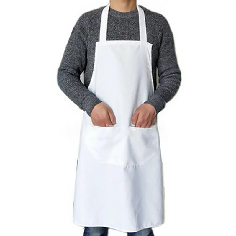 Apron Kitchen Wipeable Waterproof Oil-Proof Cooking Baking Sleeveless Aprons For Women Baking BBQ Sleeveless Hairdresser Apron