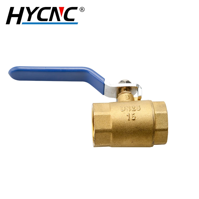 Grifo de bola de cierre de latón con rosca hembra, válvula de manija de puerto completo DN25 DN32 DN40 DN50, adaptador de agua-gas-aceite, accesorios de tubería de Control