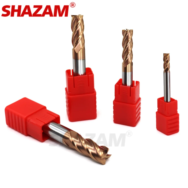 Milling Cutter Alloy Coating Tungsten Steel Tool Cnc Maching Hrc55 Endmill SHAZAM Top  Milling Cutter Kit Milling Machine Tools