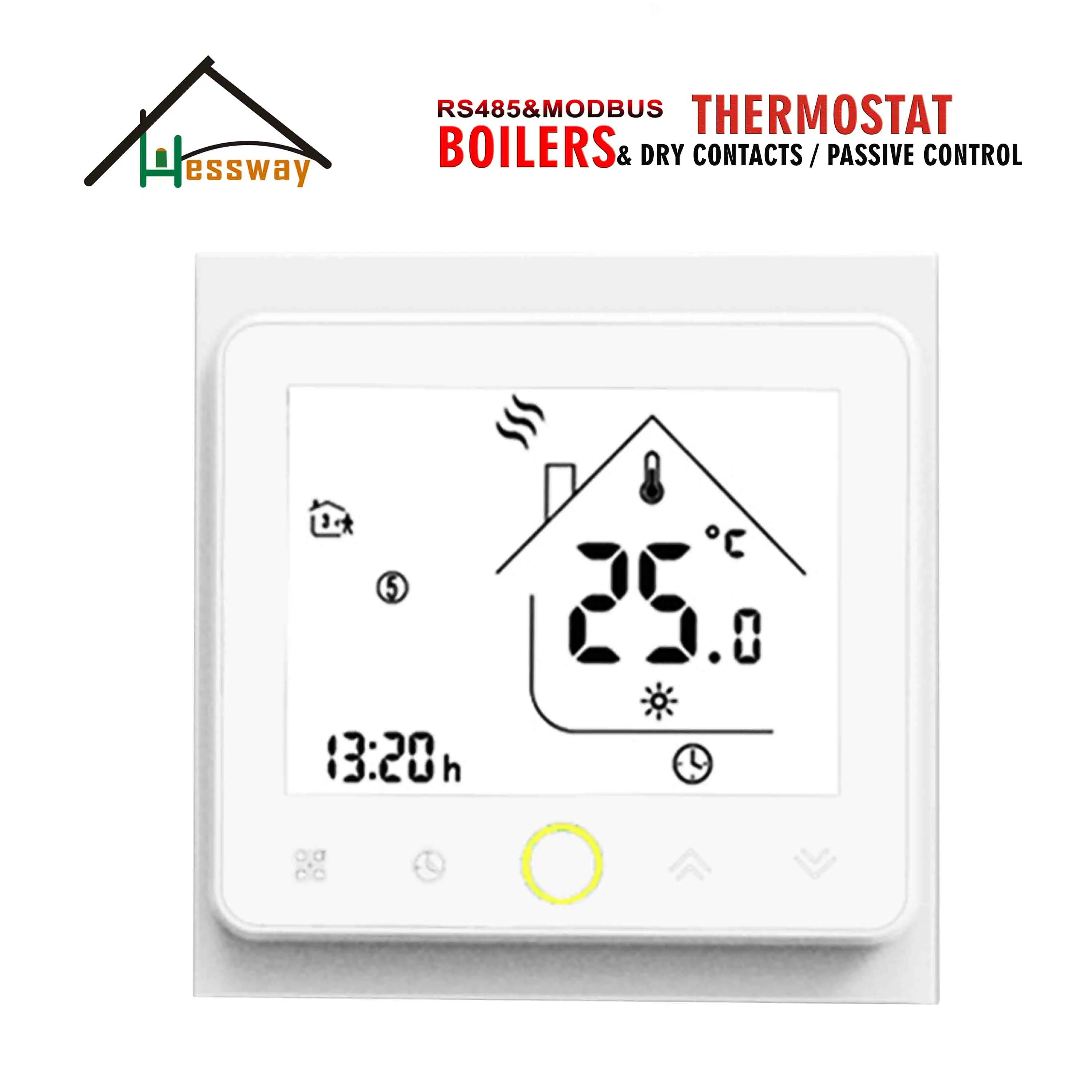 HESSWAY – Thermostat de contrôle à distance RS485 et modbus pour chaudière à eau marche/arrêt, Contact sec