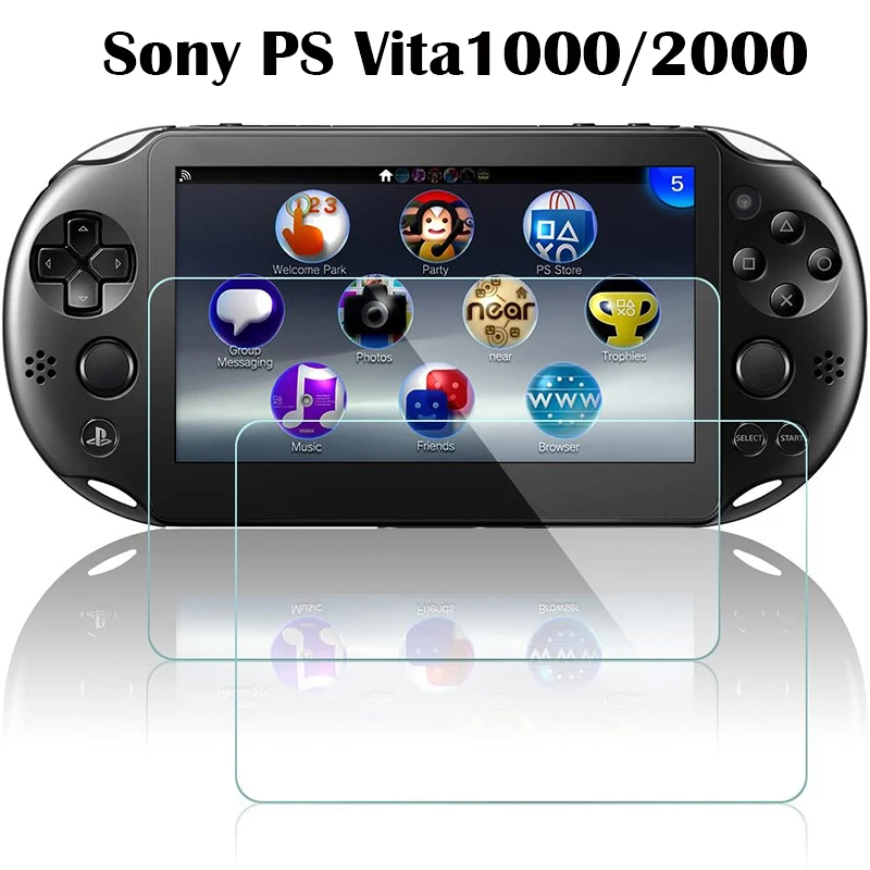 2.5D Kính Cường Lực Cho Sony PS Vita 1000 PS Vita 2000 Bao Da Bảo Vệ Màn Hình Trong Cho Sony PS V1000 PS V2000 5 "Chống Trầy Xước Điện Ảnh