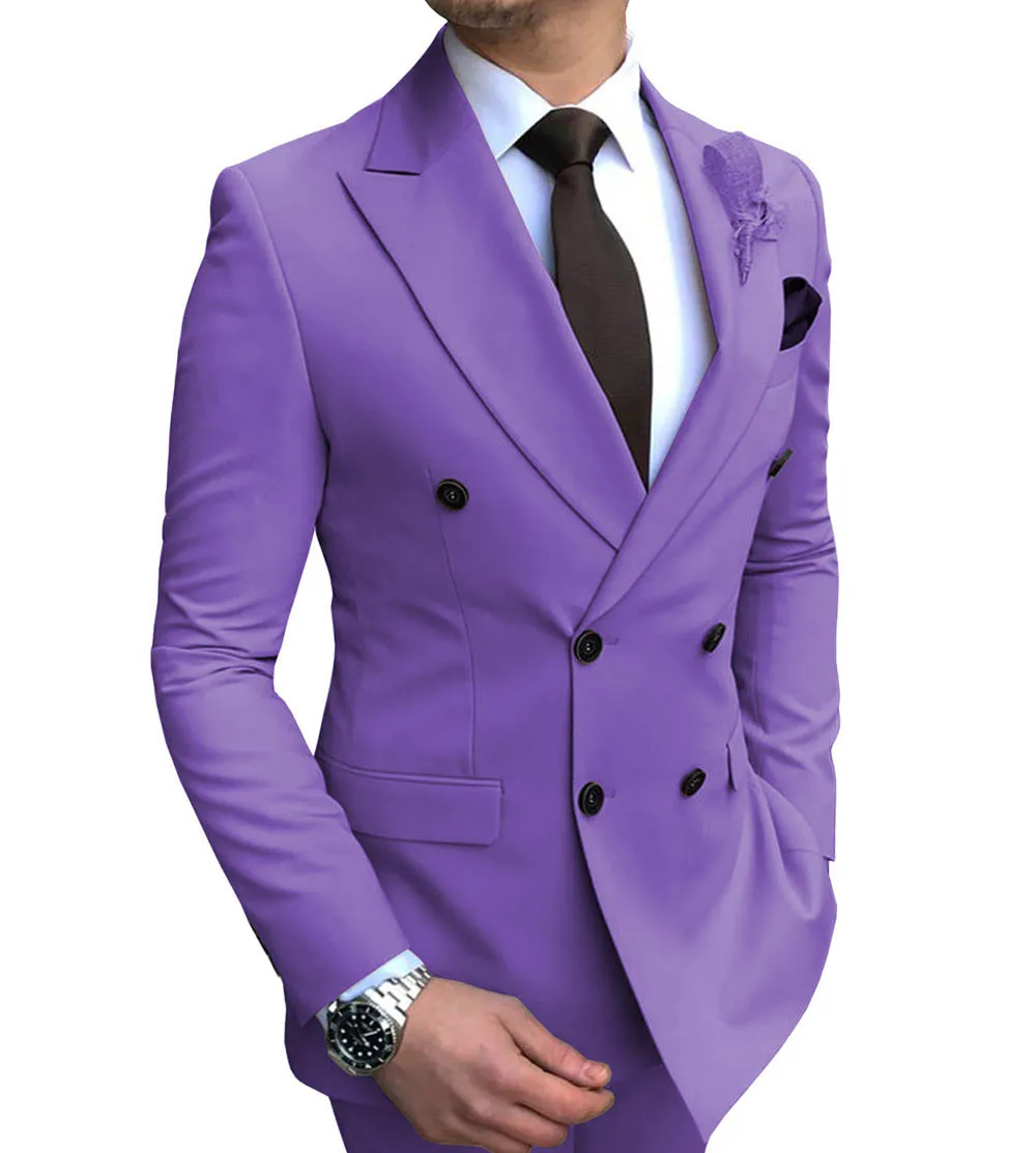 2024 New 1 piece Men\'s Blazer Suit Jacket Slim Fit Double-Breasted Notch Lapel Blazer Jacket for Weeding Groom（one blazer)