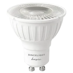 Pack of 6, PAR16 Focos LED Downlights Bulb Lamp with GU10 Base, 4W, 230V, 2700K (Non-Dimmable/35° Beam Angle/RA85/SpotLight)