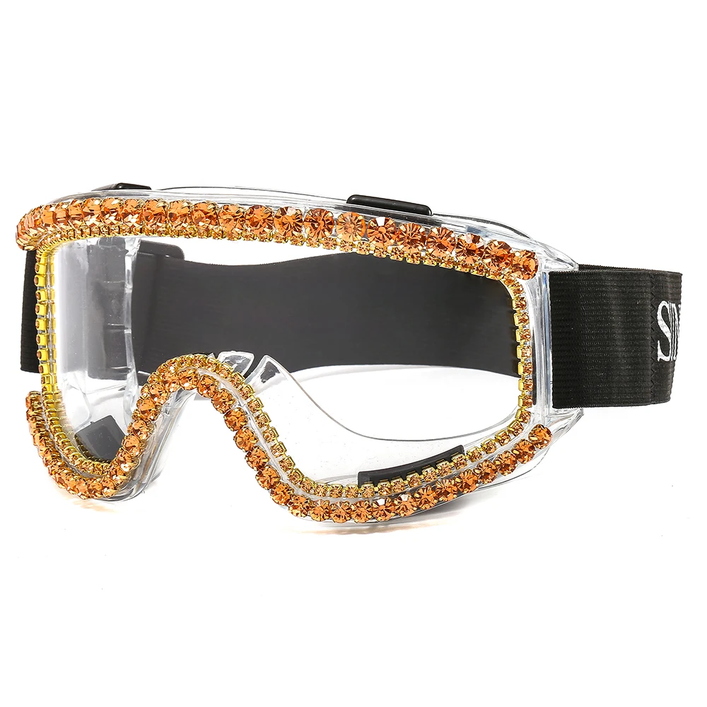 2020 Fashion oversized windproof sunglasses women luxury designer rhinestone goggles men sunglasses