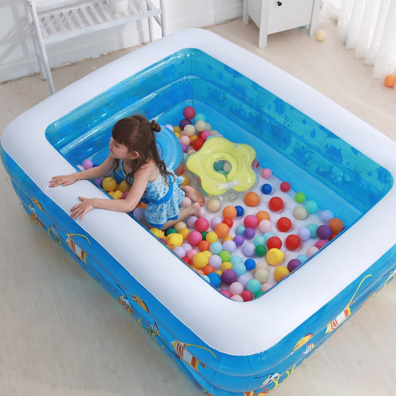 large baby inflatable swimming pool  child swimming pool square folding inflatable paddling pools