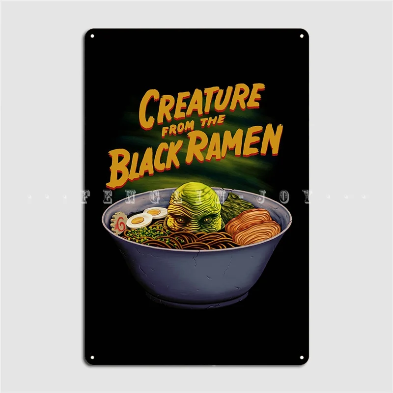 Creature From The Black Ra Metal Sign Club Party Create Mural Plaques Tin Sign Posters