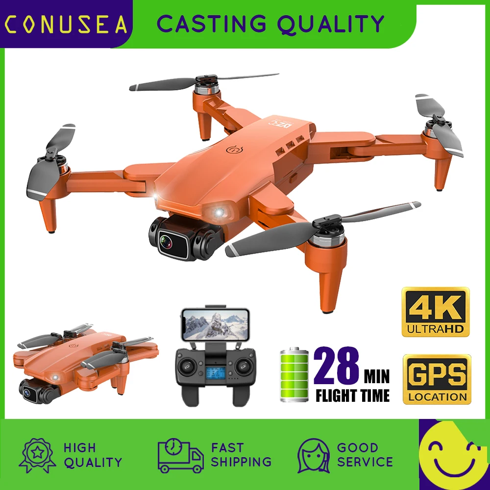 

CONUSEA L900 GPS Drone 4K With Camera Anti-Shake Foldable Helicopter RC Quadcopter Dron Brushless Motor Professional drones