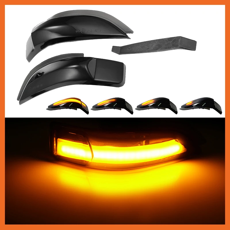 Car LED Dynamic Rearview Mirror Light Turn Signal Indicator for Toyota Corolla Yaris XP130 Auris E180 Camry Prius