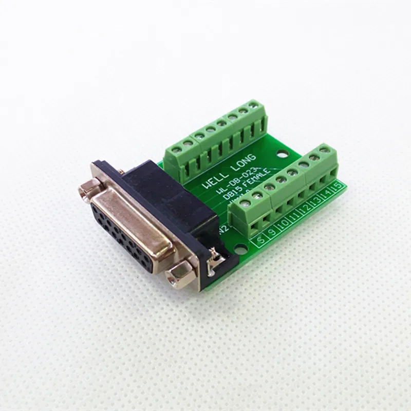 2Pcs/Lot DB15 Female Breakout Board, D'SUB Header Breakout Board, Terminal Block DSUB Module.