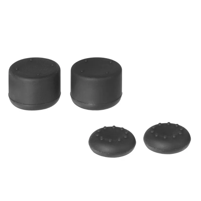 4PCS Replacement Non-Slip Caps Silicone Analog Thumb Grip Stick Cover For PS5 Game Controller（Black）