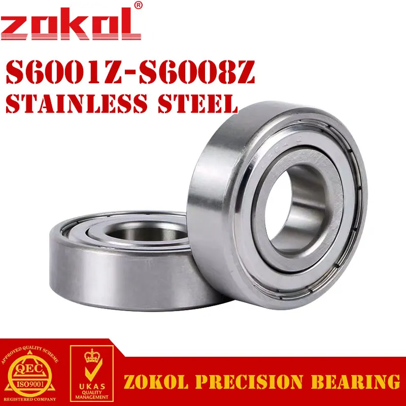 1/20Pcs 304/440 Stainless Steel Ball Bearing S6000 S6001 S6002 S6003 S6004 S6005 S6006 S6007 S6008 ZZ Z