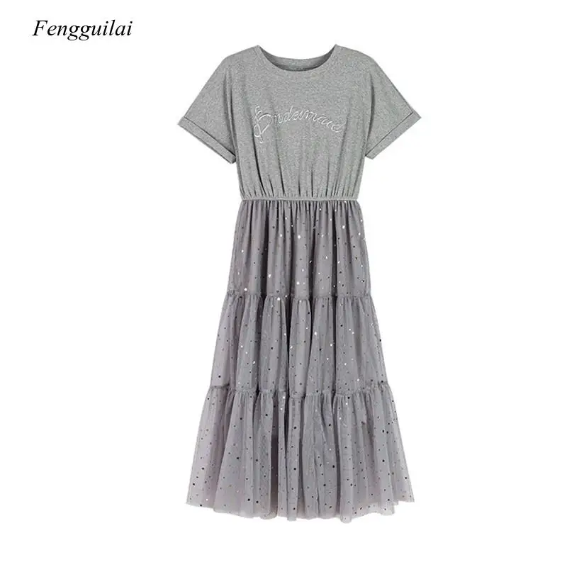 Beautiful Slim Girl Summer for Student School Skirt Long Dress 3 Colors