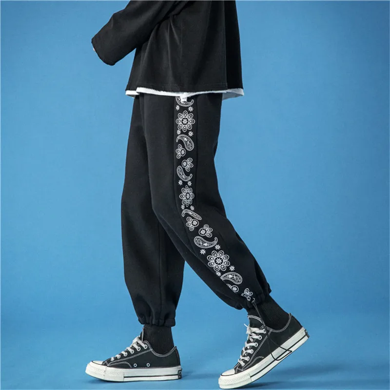 

Bandana Sweatpants Men Cotton Oversized Fashion Pant Tracksuit Trousers Joggers Jogging Streetwear Branded Clothing Autumn 2023