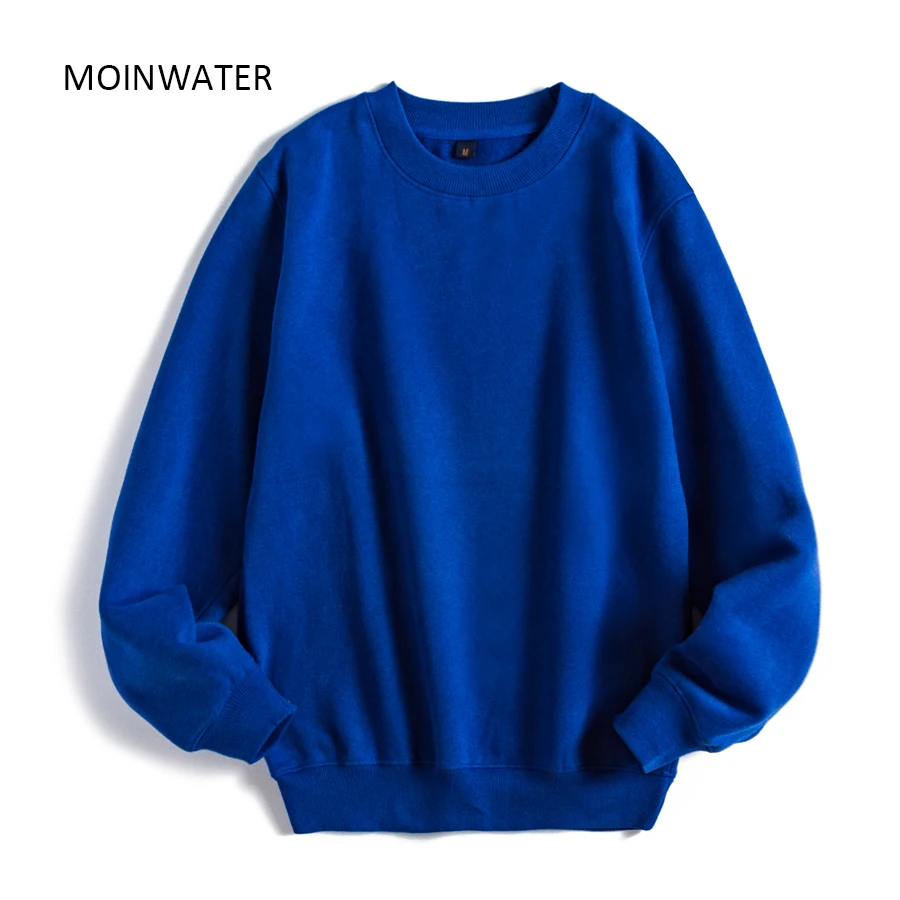 MOINWATER Women New Fleece Warm Hoodies Lady Casual Streetwear Sweatshirt Female Thick Tops Outerwear for Winter MH2013