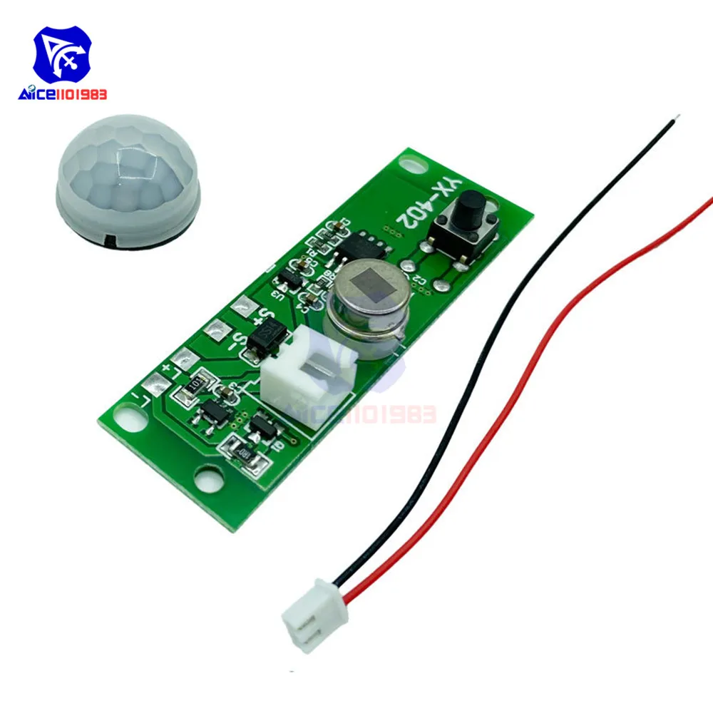 diymore 3.7V Human Body IR Sensor Module Solar Light Lamp Control Switch Module Infrared Motion Detector for Arduino