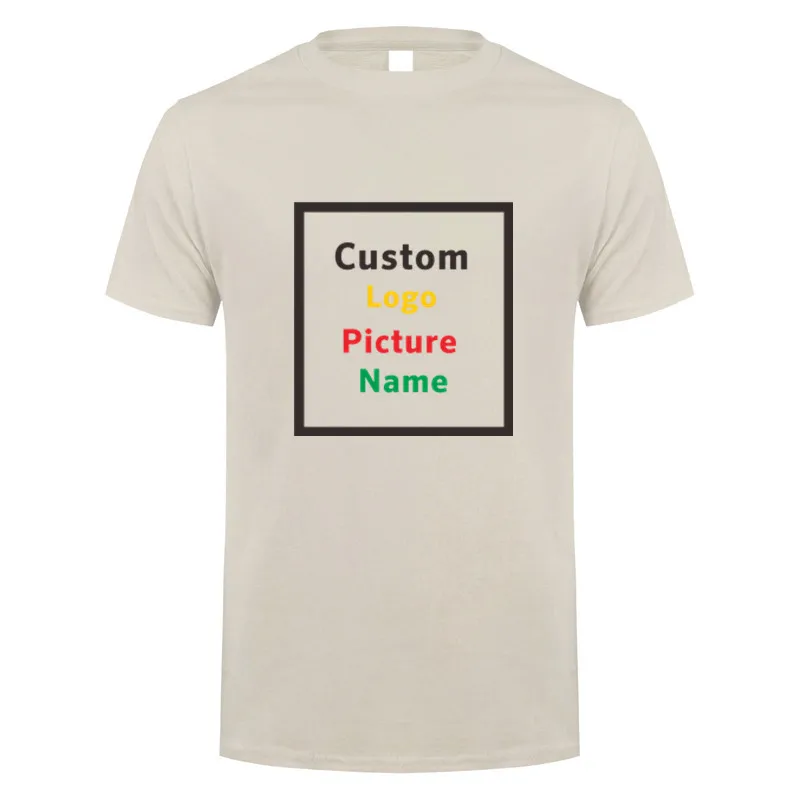 Custom T Shirt Make Your Design Logo Text Men Print Company Team High Quality Cotton Tshirt Personalized Gift 21 Colors XS-5XL