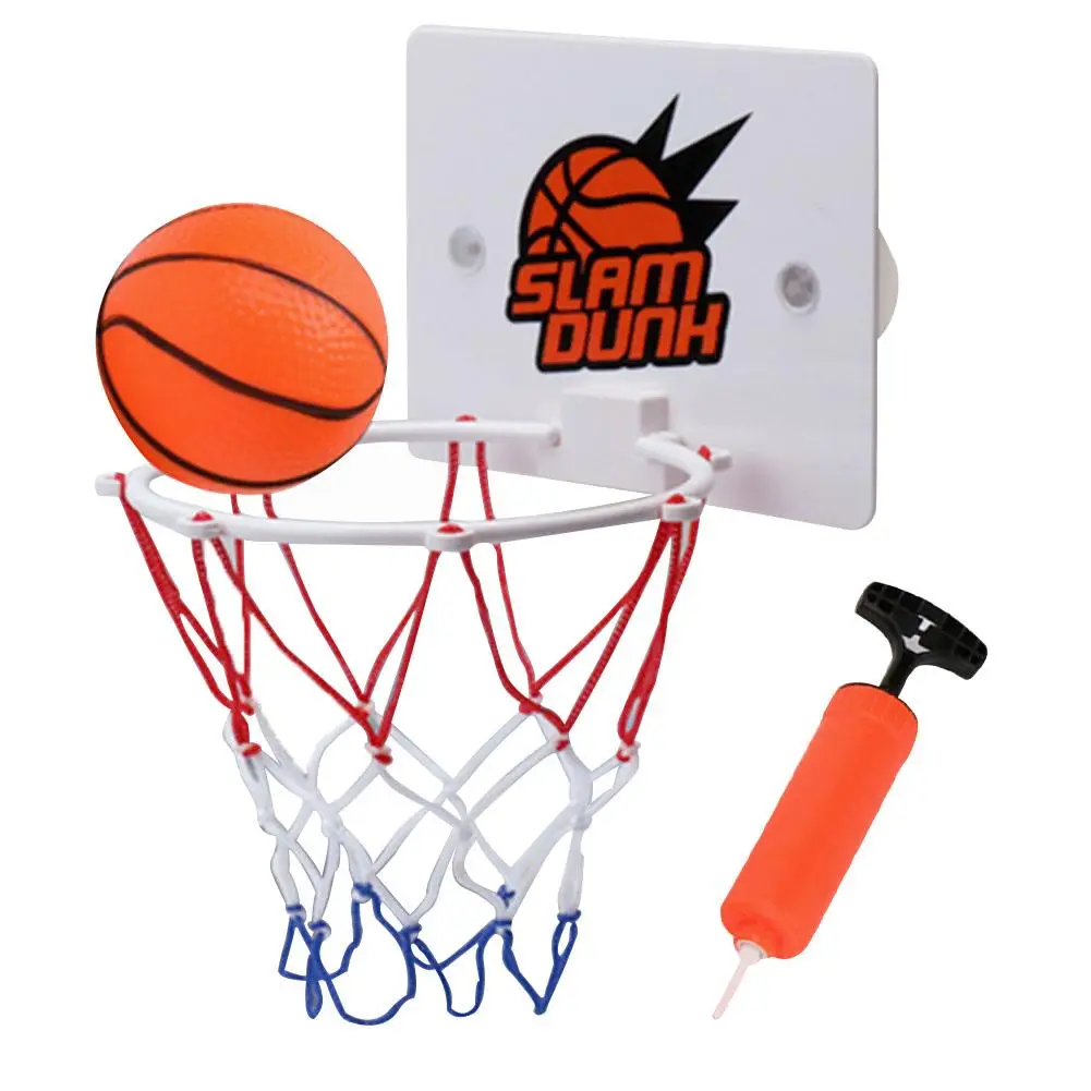 

Children Kids Mini Basketball Hoop Toys Suck Wall-Mounted Stand With Pump Sport Toy 3pcs/Set pump Basketball basketball stand