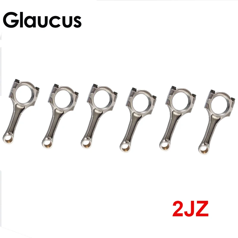 6 шт. 2JZ 2JZGE 2JZTGE Шатун двигателя для Toyota Supra/Crown LEXUS GS 300 3.0L 2997cc 1991-2002 13201-46040 1320146040 6 шт. 2JZ 2JZGE 2JZTGE Шатун двигателя для Toyota Supra/Crown LEXUS GS 300 3.0L 2997cc 1991-2002 13201-46040 1320146040