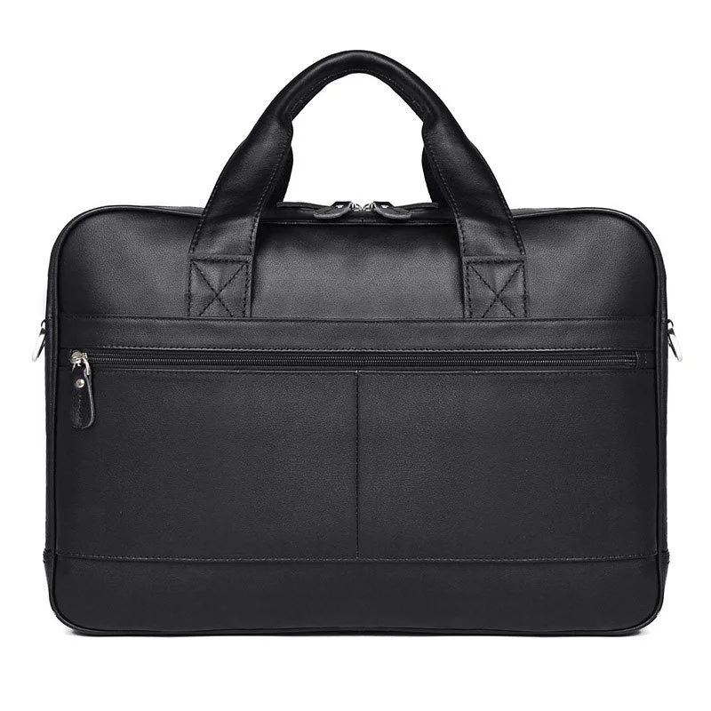 Large Capacity Men Genuine Leather Laptop Handbag For DELL HP ASUS ACER 17 Inch Male Multifunction Briefcase Travel Handbag 2024