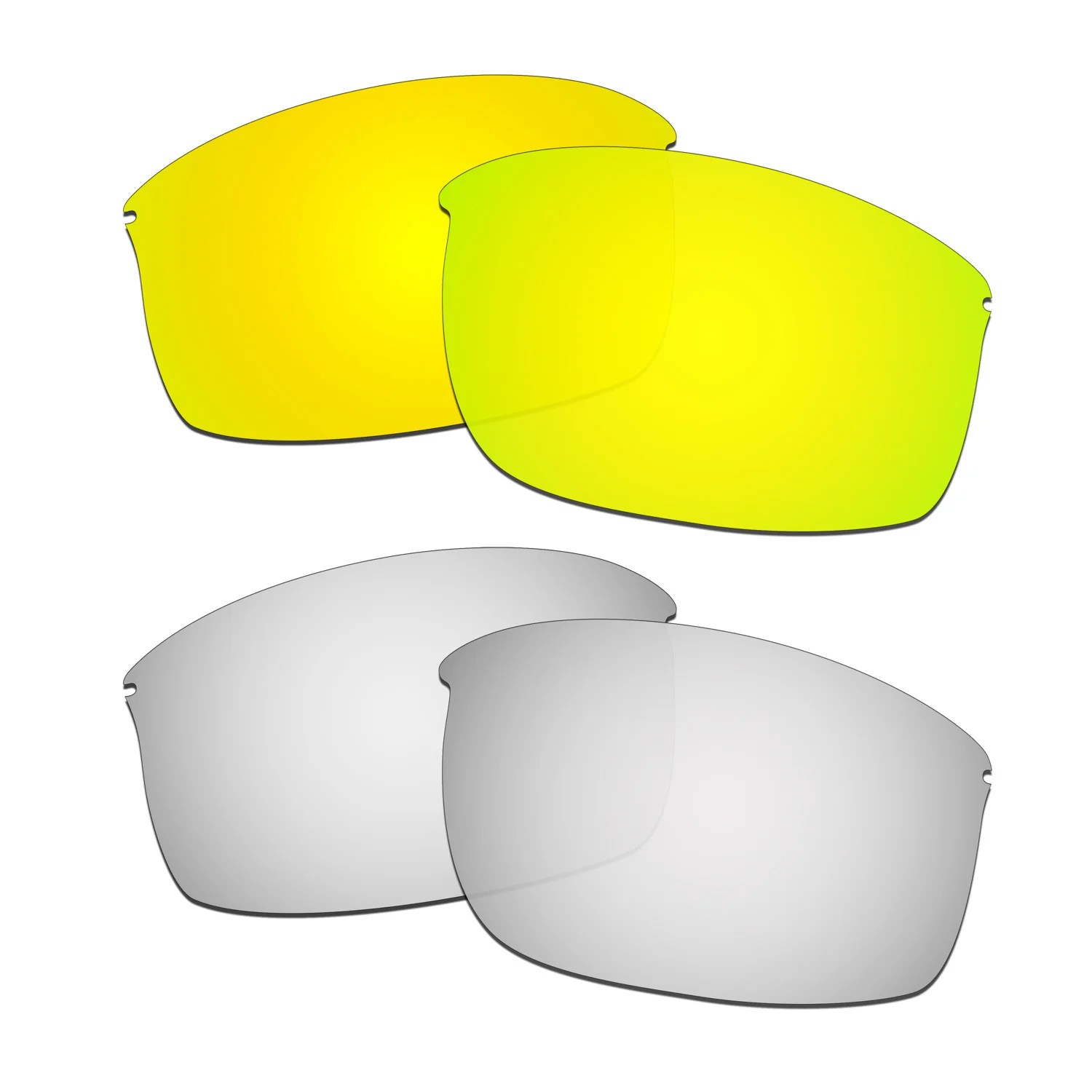 

HKUCO Polarized Replacement Lenses For Wiretap-New Sunglasses Gold/Silver 2 Pairs