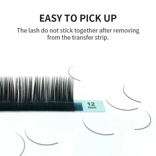 Imagen 2 del producto NATUHANA 16 filas C cc D dd extensión de pestañas de visón Natural individual Corea PBT pestañas postizas mate pestañas postizas herramientas de maquillaje