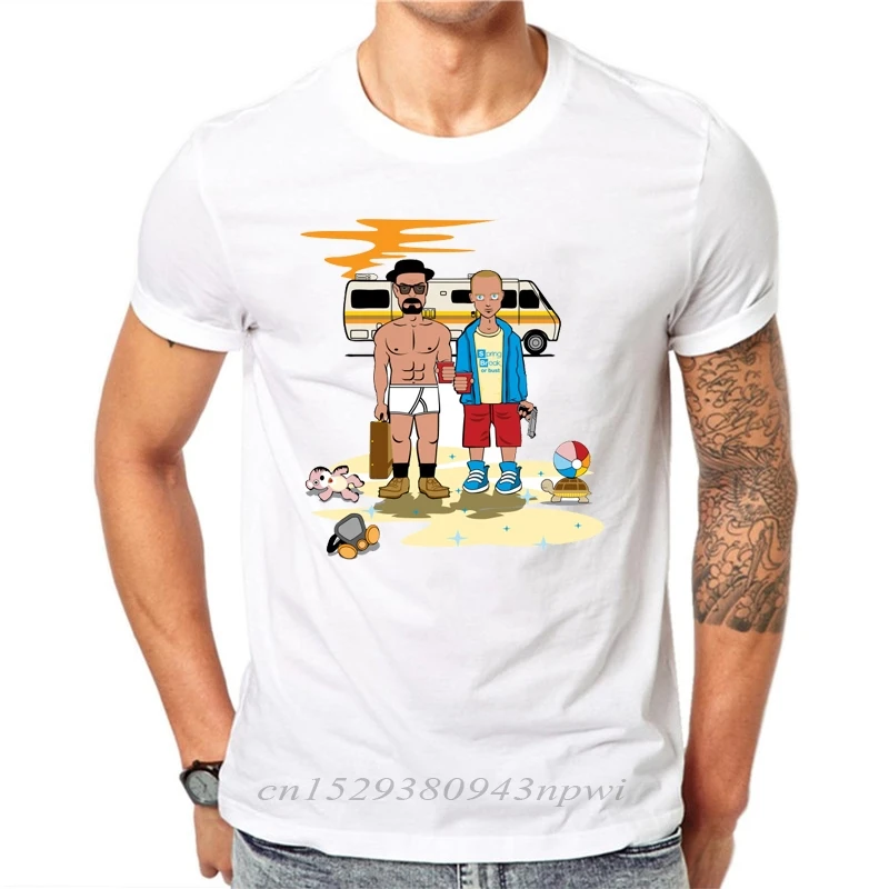 Breaking Bad Men T Shirts Retro T-Shirt TV Mr White Heisenberg Jessie Pinkman Funny Print Tees Short Sleeve Tops