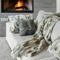 Genuine Rabbit Fur Throw Blanket, Rabbit Fur Leather Skin Rug, Sofa Cover, Mats, Carpet, 55 x 110 cm
