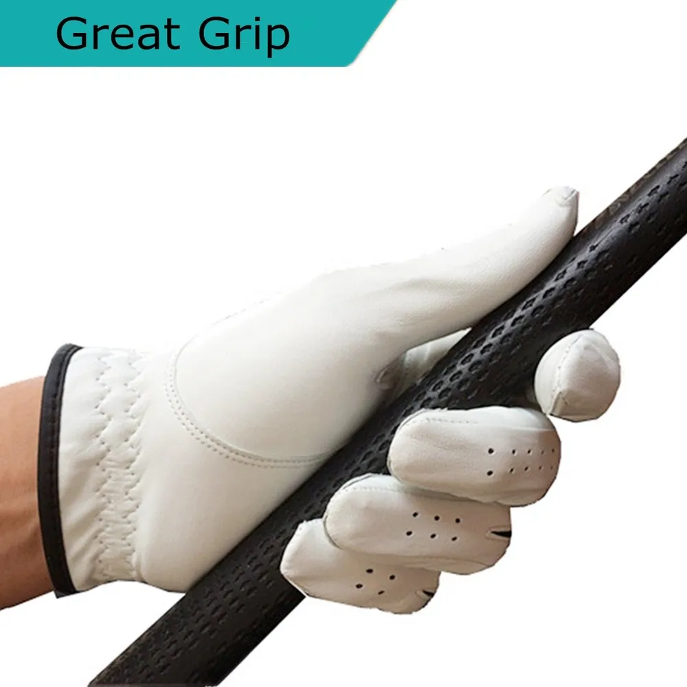 All Premium Soft Cabretta Leather Mens Golf Gloves Fit Grip Left Hand Lh Right Hand Rh with Size from Small to XXL