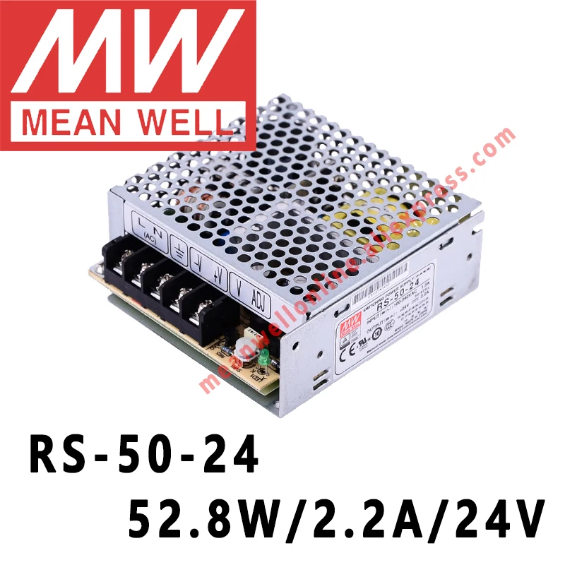 Mean Well RS-50 Series 50W DC Single Output Switching Power Supply meanwell online store