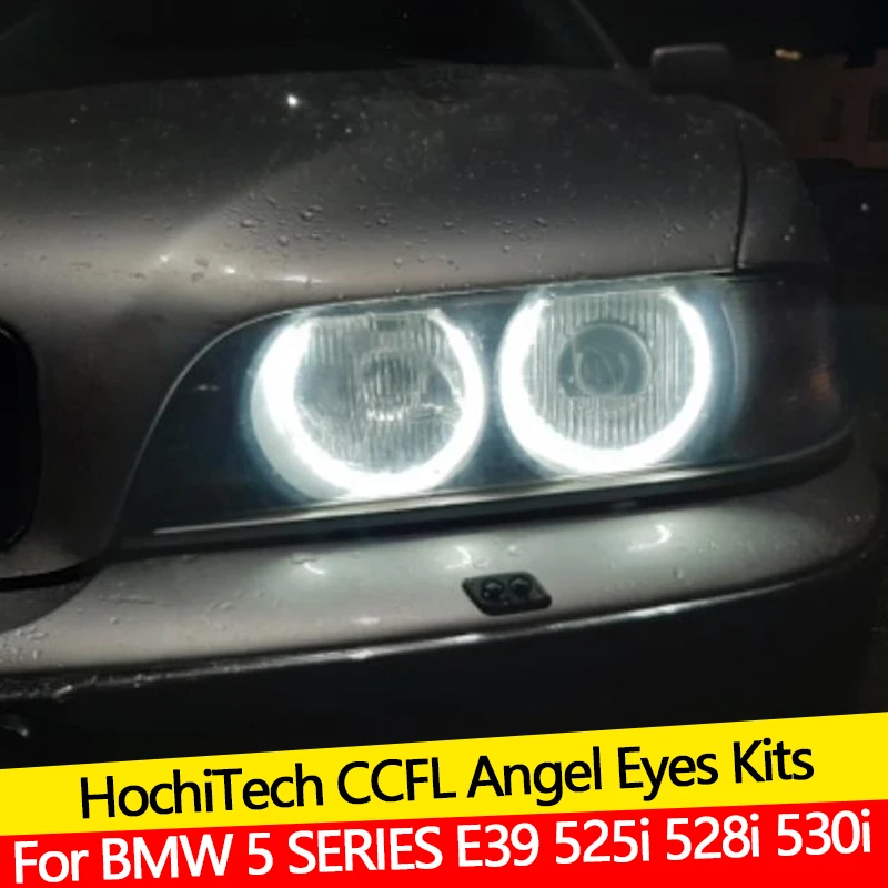 

Hight Quality CCFL Angel Eyes Kit Warm White Halo Ring For BMW 5 SERIES E39 525i 528i 530i 540i 1997 1998 1999 2000 Demon Eye