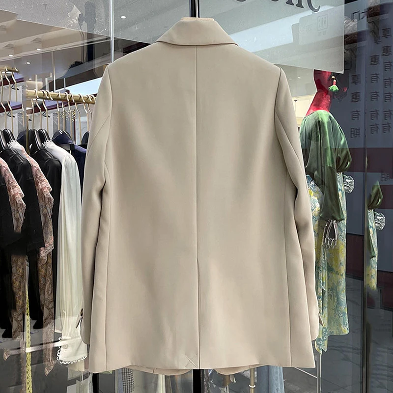 Blazer Casual allentato coreano sottile primavera autunno giacca da donna monopezzo nuova giacca da lavoro femminile Ropa de mujer Trendy nero