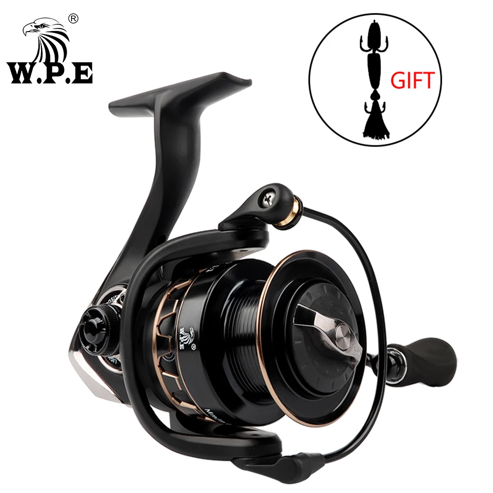 

W.P.E TSD Fishing Reel 5.1:1 Spinning Reel 2000/2500/3000/3500 6+1BBs 5KG Max Drag Power Carp Fishing Tackle with a Free MANDULA