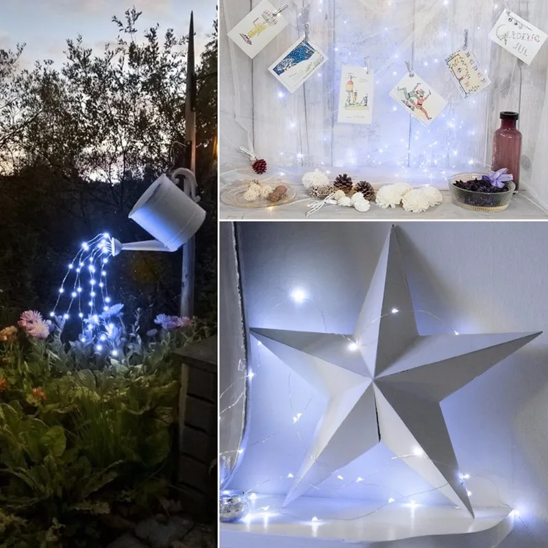 Guirxiété solaire LED étanche extérieure, décoration de jardin, fête de mariage de Noël, lampadaire, 62, 12 m, 22 m, 32/42 m