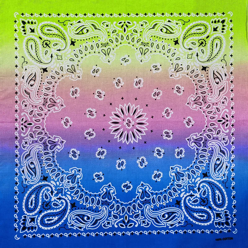 Neue Mode Hip Hop 100% Baumwolle Bandana Quadrat Schal 55 cm * 55 cm Schwarz Rot Paisley Stirnband Gedruckt für Frauen/Männer/Jungen/Mädchen
