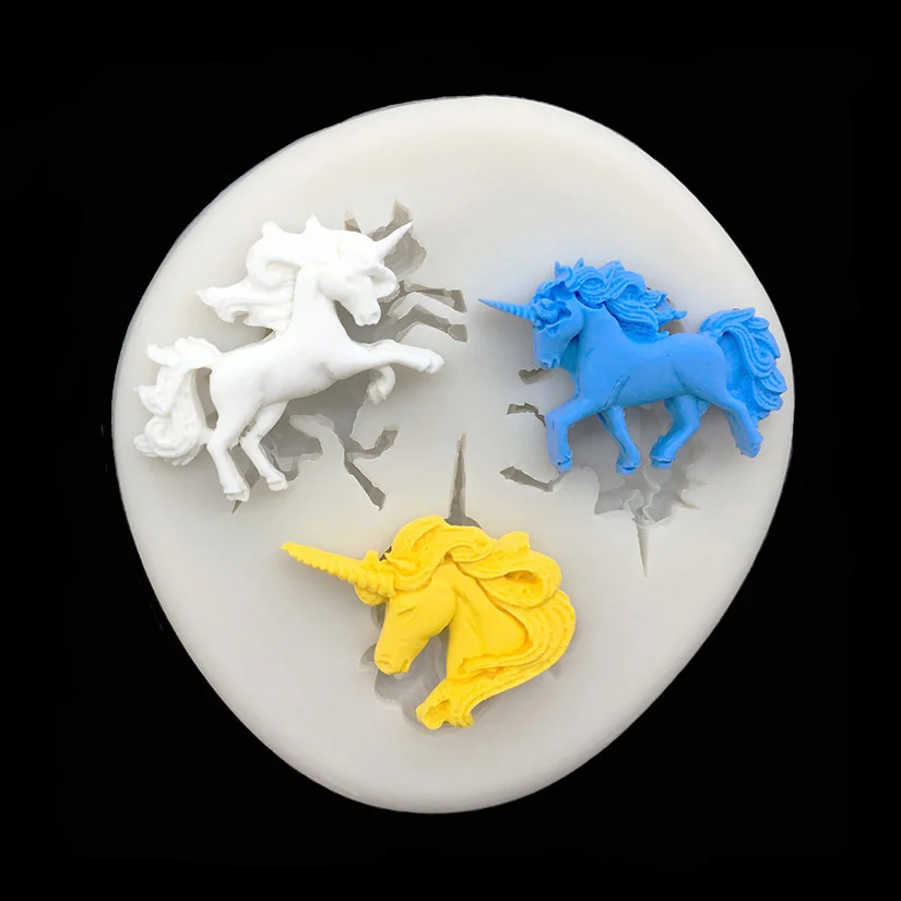 Unicorn Silicone Sugarcraft Mold Chocolate Cupcake Baking Fondant Cake Decorating Tools