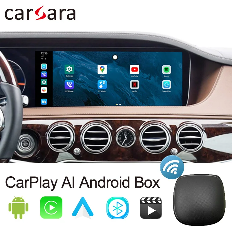 Адаптер AI для Android, модуль CarPlay, зеркальный декодер для смартфона для Porsche Goros RAM Renault Rolls-royce Seat Skoda Subaru