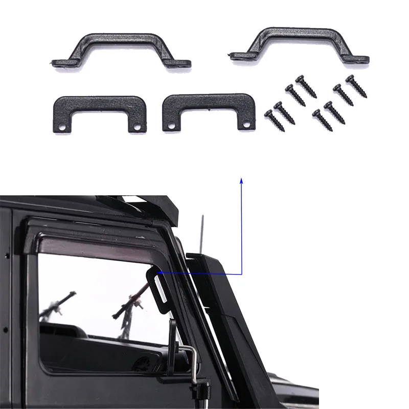 DJ 4PCS Door Handles For Mangniu MN Defender G500 WPL C14 RC Truck Crawler Car Spare Parts Decoration Accessories rc 트럭 자동차