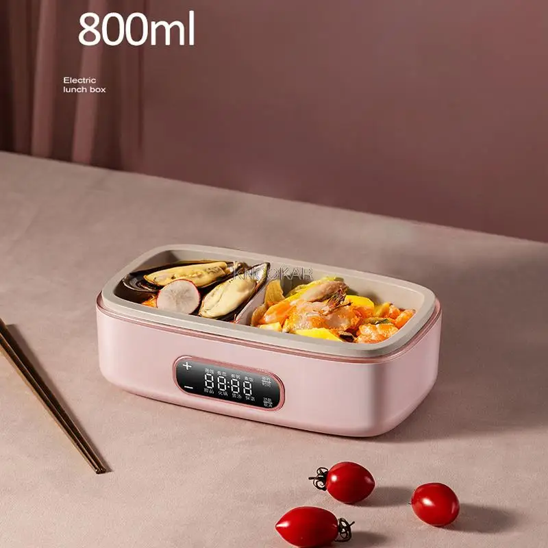 220V Electric Lunch Box Smart Rice Cooker Portable Multicooker Three-dimensional Heating Heat Preservation Cooking Box Office