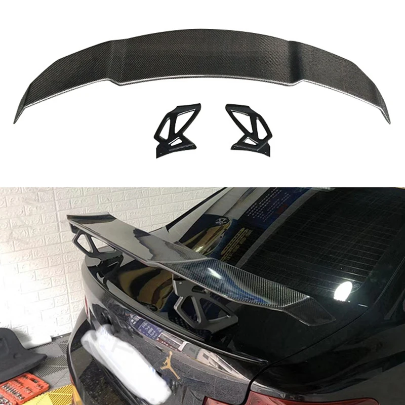 For BMW 3 Series M3 And E46 320i 320Li 325i 325Li 330i 330Li Sedan V Style Carbon Fiber Rear Trunk Spoiler Car Wing 1999-2004