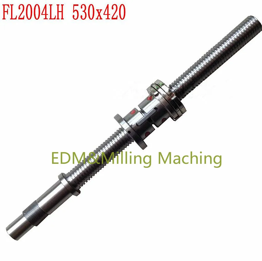 1PC High Quality CNC Lathe Part Grind Ball Screw & Nut X Axis Milling Machine FL2004LH 530x420 DURABLE