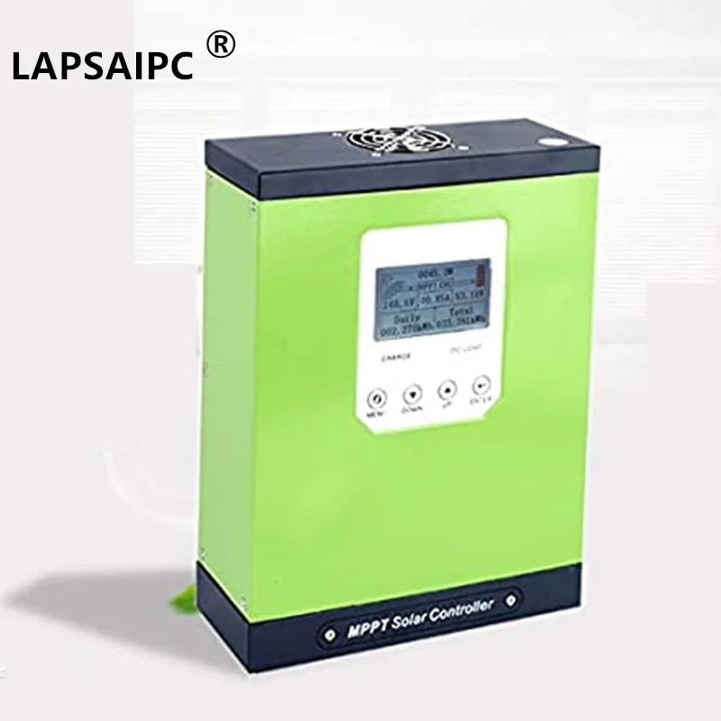 Lapsaipc 60A MPPT Solar charger Controller 12V 24V 48V auto recognition Photovoltaic Controller LCD display