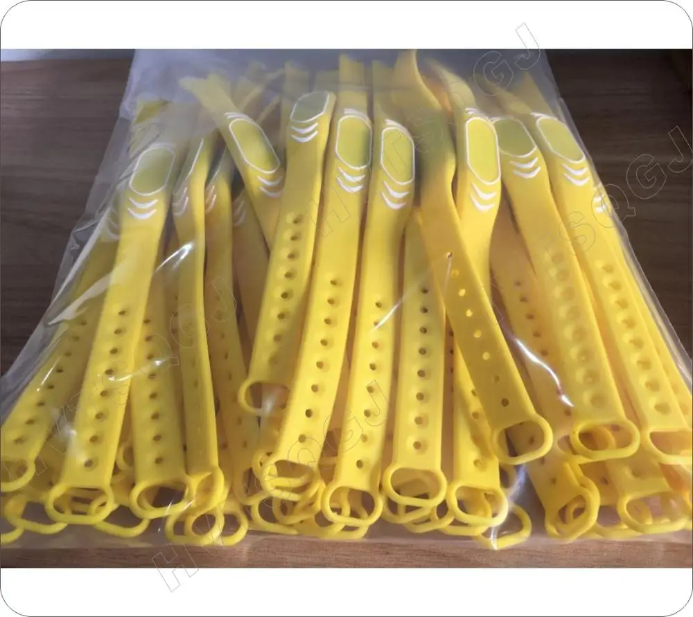 Silicone ID Card Bracelet, ID Card Wristband, Read Only Access Control, TK4100, 5pcs