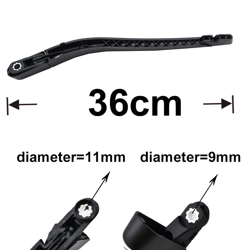 Misima Rear Wiper Set Windshield Windscreen Wiper Blade Arm Kit For Volvo XC60 D5 T6 AWD MK1 2011 2012 2013 2014 2015 2016 2017