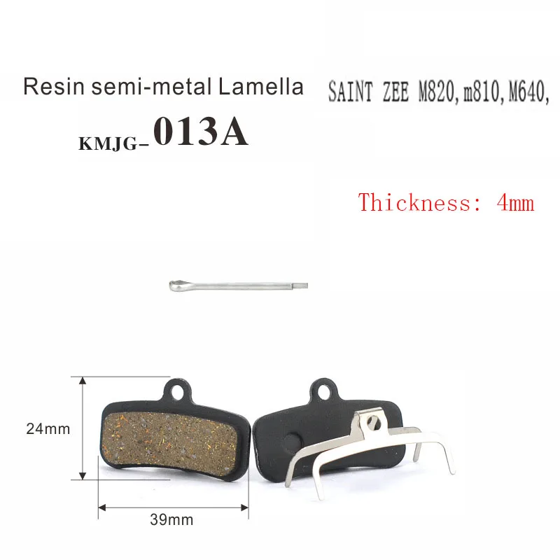 KMJG-013 10 Pairs Semi-Metal MTB Mountain Bike Bicycle Disc Brake Pad FOR SHIMANO Saint M810 M820 ZEE M640 H01 Parts Accessories