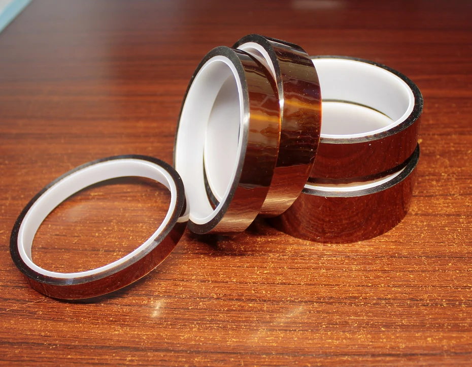30M gold finger brown high temperature tape Polyimide tape high temperature insulation tape Suitable for 3D printer